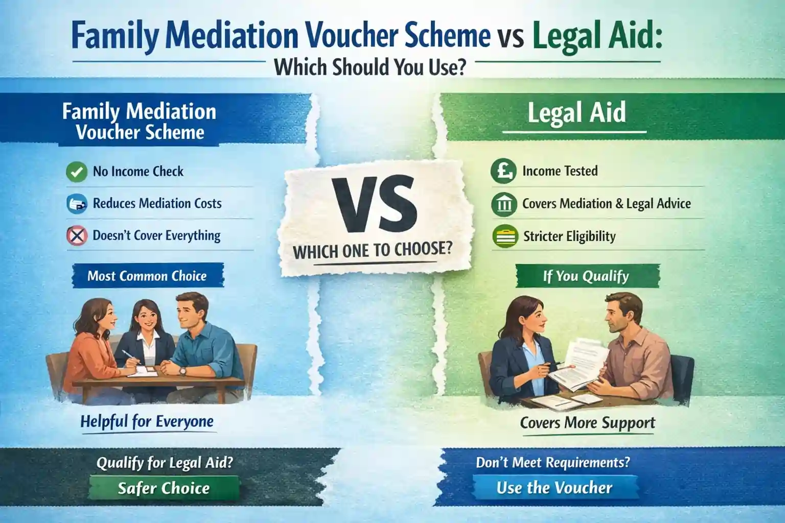 Family Mediation Voucher Scheme vs Legal Aid: Which Should You Use Wokingham?