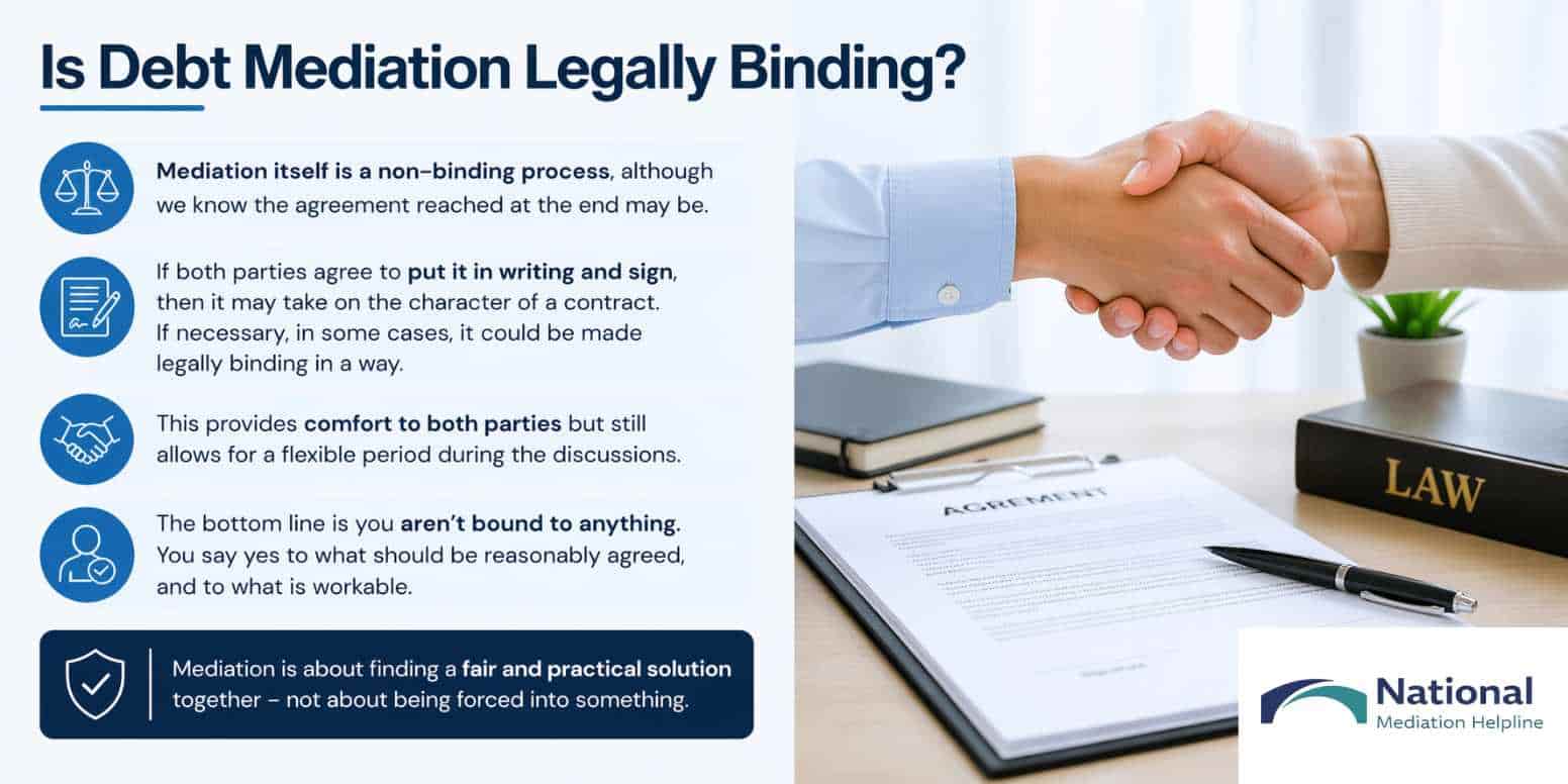 Is Debt Mediation Legally Binding Wokingham