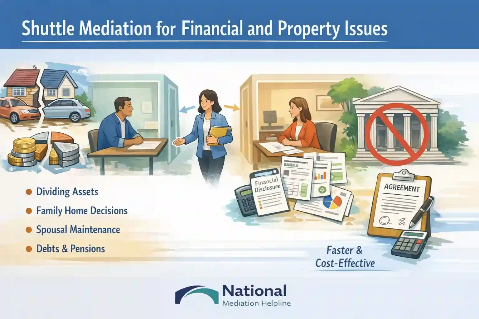 Shuttle Mediation for Financial and Property Issues Wokingham